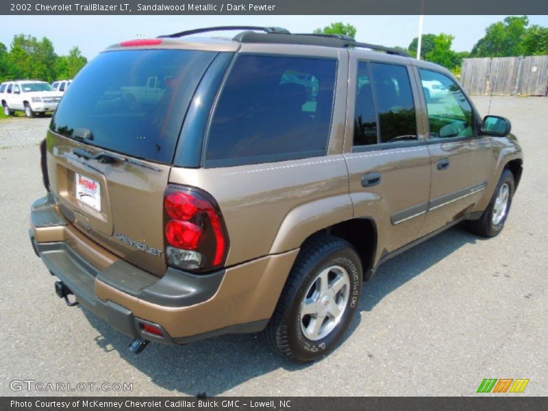 Sandalwood Metallic / Dark Pewter 2002 Chevrolet TrailBlazer LT