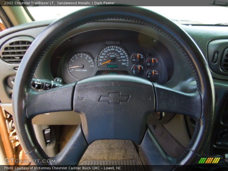 Sandalwood Metallic / Dark Pewter 2002 Chevrolet TrailBlazer LT