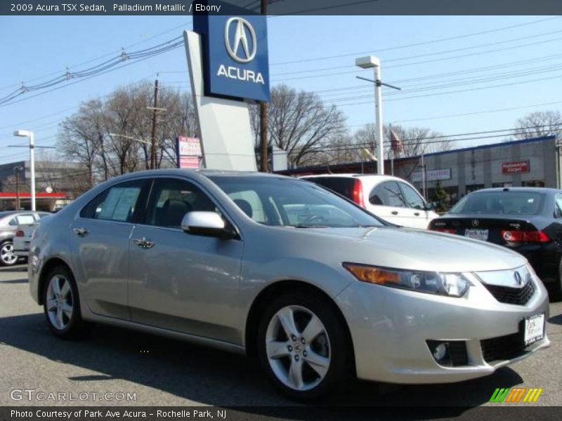 Palladium Metallic / Ebony 2009 Acura TSX Sedan