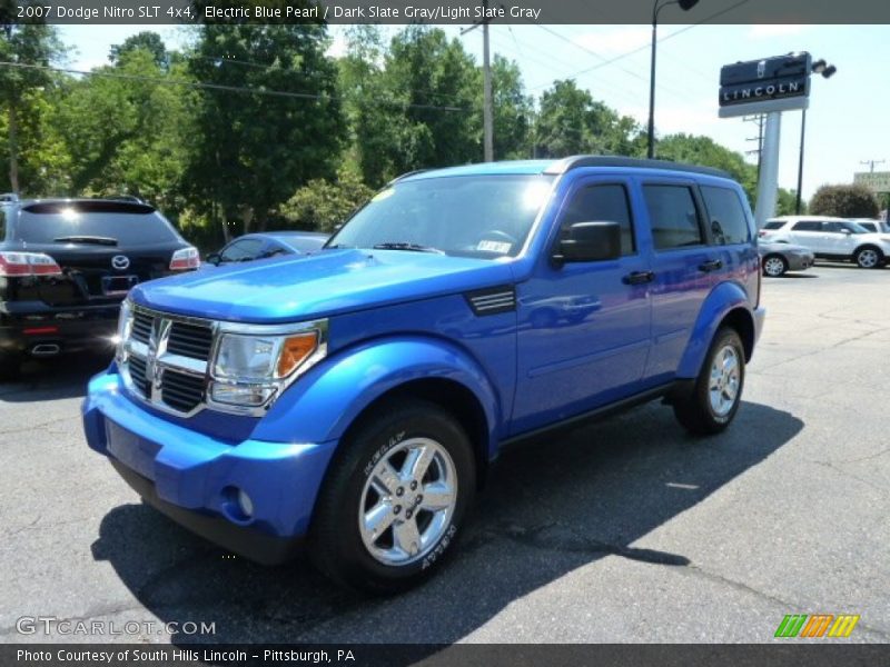 Electric Blue Pearl / Dark Slate Gray/Light Slate Gray 2007 Dodge Nitro SLT 4x4