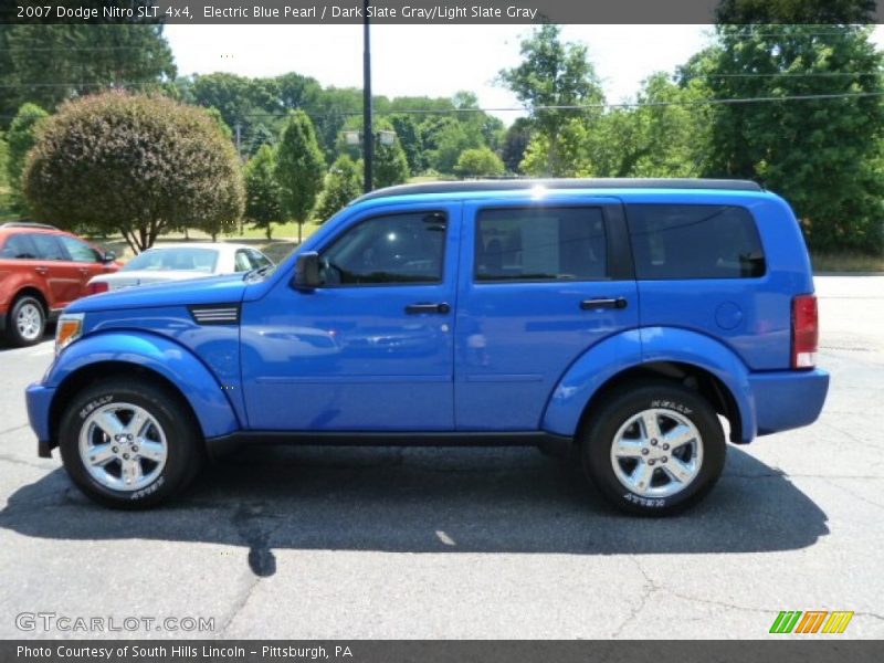 Electric Blue Pearl / Dark Slate Gray/Light Slate Gray 2007 Dodge Nitro SLT 4x4