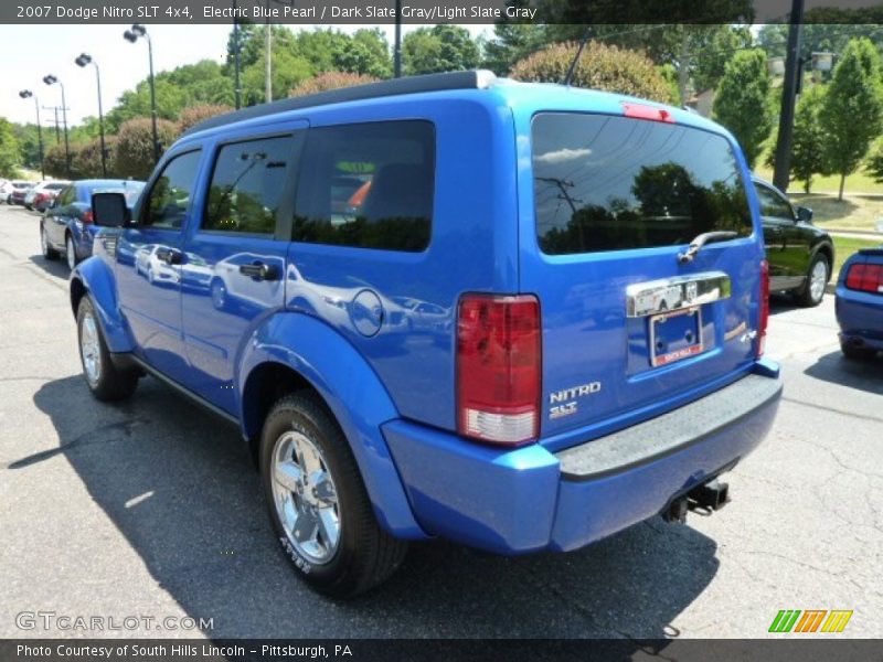 Electric Blue Pearl / Dark Slate Gray/Light Slate Gray 2007 Dodge Nitro SLT 4x4