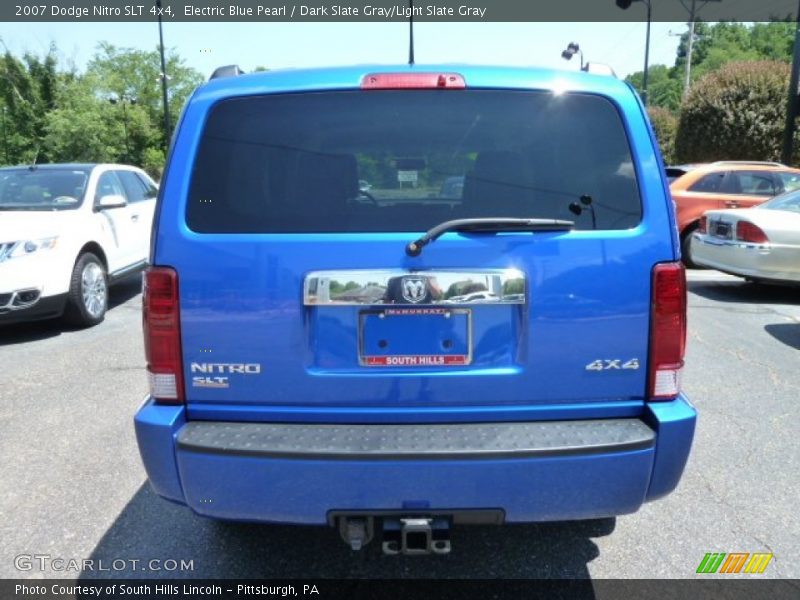 Electric Blue Pearl / Dark Slate Gray/Light Slate Gray 2007 Dodge Nitro SLT 4x4