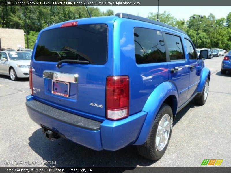 Electric Blue Pearl / Dark Slate Gray/Light Slate Gray 2007 Dodge Nitro SLT 4x4