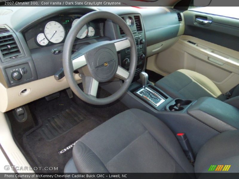 Cool Vanilla / Dark Slate Gray/Light Graystone 2007 Chrysler 300