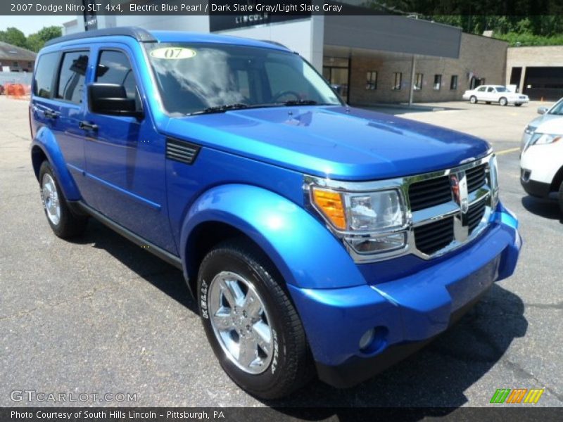 Electric Blue Pearl / Dark Slate Gray/Light Slate Gray 2007 Dodge Nitro SLT 4x4