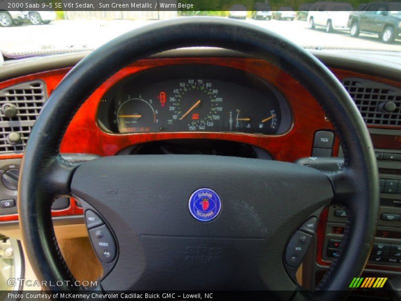 Sun Green Metallic / Warm Beige 2000 Saab 9-5 SE V6t Sedan
