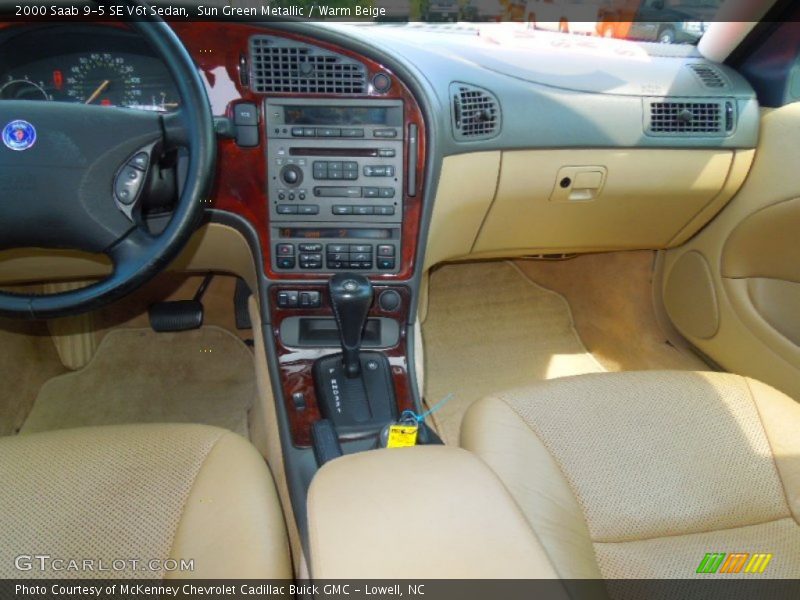 Sun Green Metallic / Warm Beige 2000 Saab 9-5 SE V6t Sedan