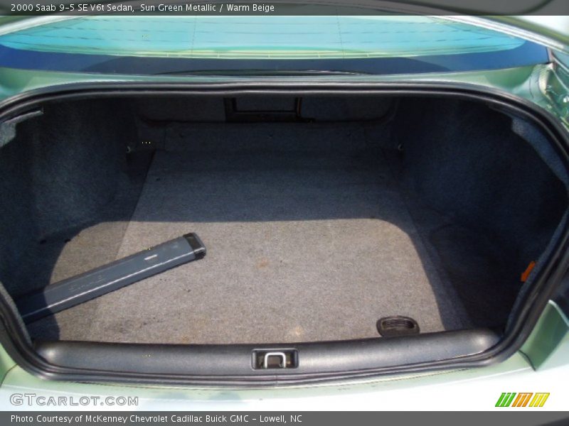 Sun Green Metallic / Warm Beige 2000 Saab 9-5 SE V6t Sedan