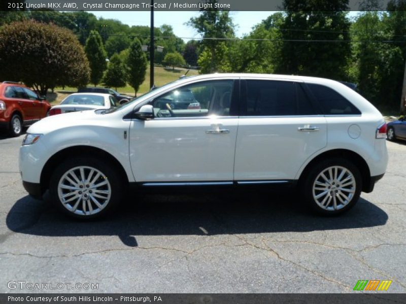 Crystal Champagne Tri-Coat / Medium Light Stone 2012 Lincoln MKX AWD