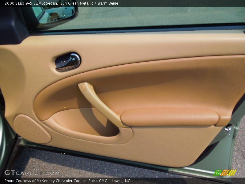 Sun Green Metallic / Warm Beige 2000 Saab 9-5 SE V6t Sedan