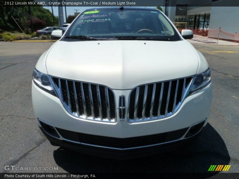 Crystal Champagne Tri-Coat / Medium Light Stone 2012 Lincoln MKX AWD