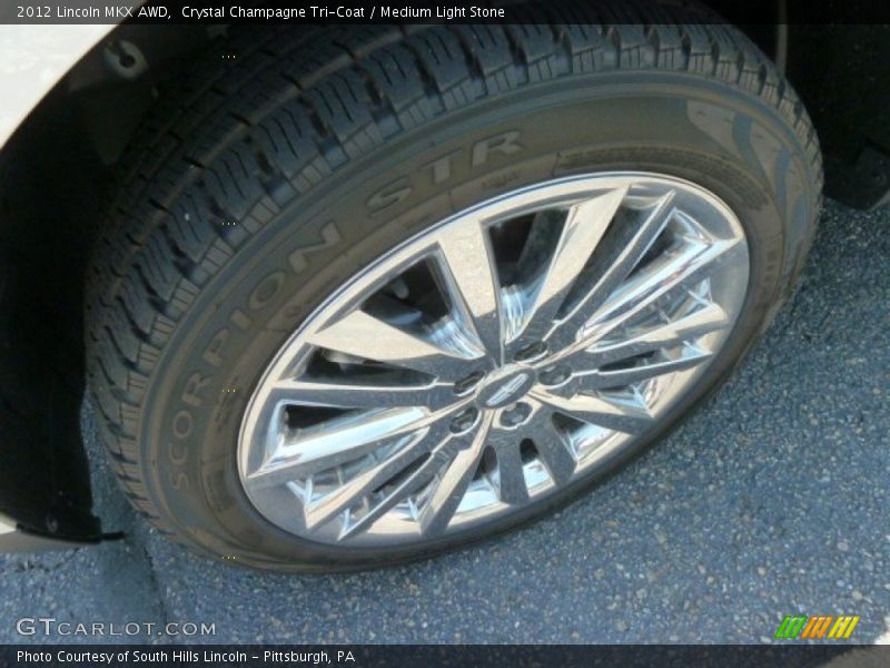Crystal Champagne Tri-Coat / Medium Light Stone 2012 Lincoln MKX AWD
