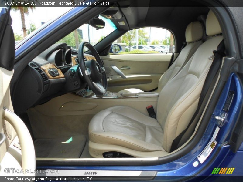 Front Seat of 2007 Z4 3.0i Roadster
