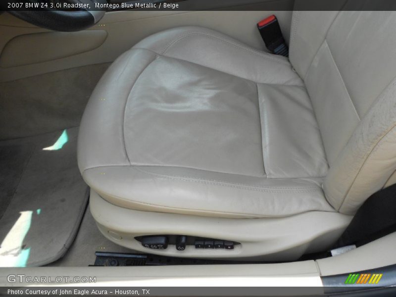 Montego Blue Metallic / Beige 2007 BMW Z4 3.0i Roadster