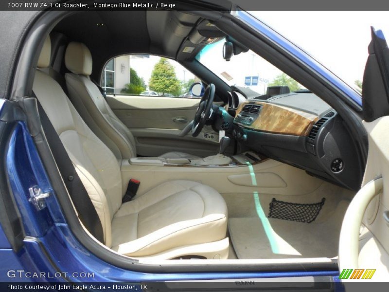 Montego Blue Metallic / Beige 2007 BMW Z4 3.0i Roadster