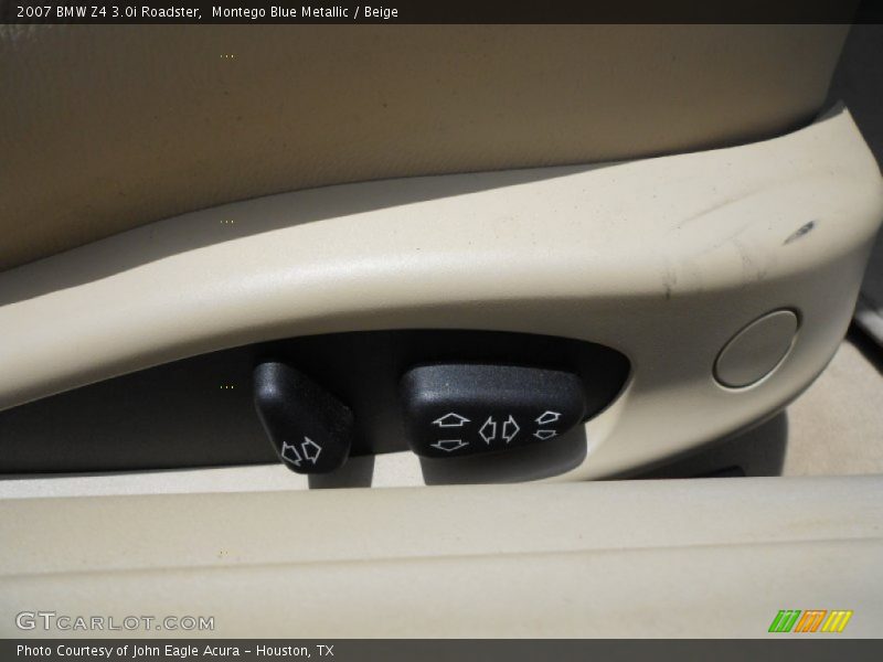 Montego Blue Metallic / Beige 2007 BMW Z4 3.0i Roadster