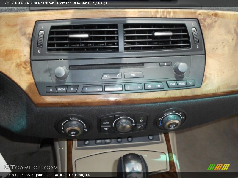 Controls of 2007 Z4 3.0i Roadster