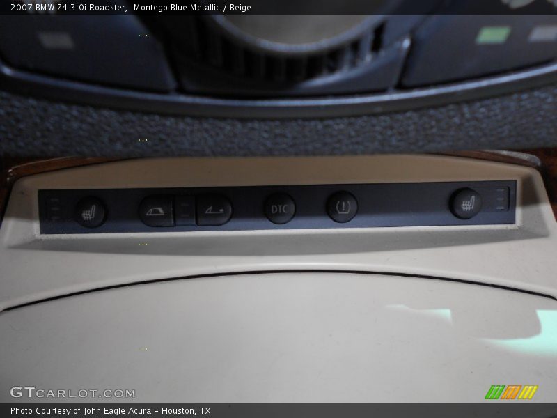 Montego Blue Metallic / Beige 2007 BMW Z4 3.0i Roadster