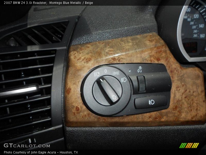 Controls of 2007 Z4 3.0i Roadster