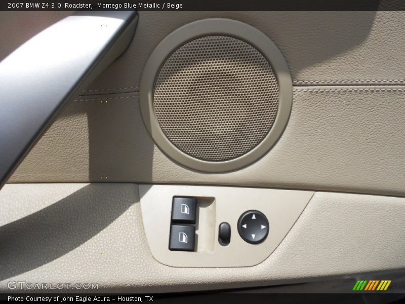 Montego Blue Metallic / Beige 2007 BMW Z4 3.0i Roadster