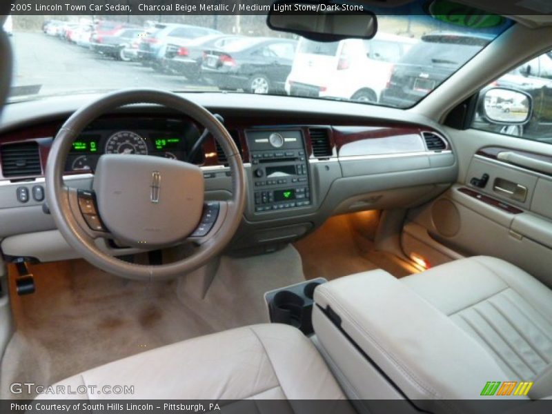 Charcoal Beige Metallic / Medium Light Stone/Dark Stone 2005 Lincoln Town Car Sedan