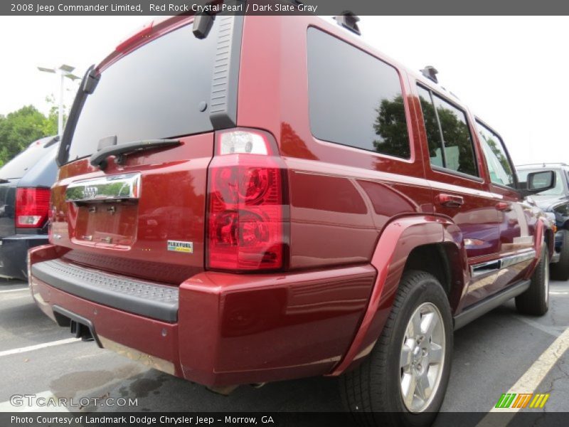 Red Rock Crystal Pearl / Dark Slate Gray 2008 Jeep Commander Limited