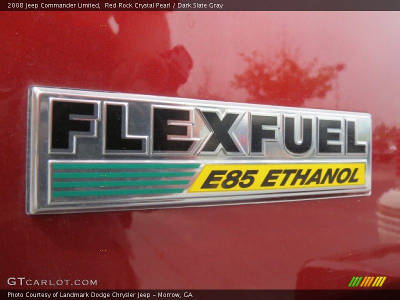 Red Rock Crystal Pearl / Dark Slate Gray 2008 Jeep Commander Limited