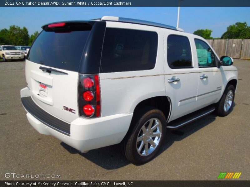 Summit White / Cocoa/Light Cashmere 2012 GMC Yukon Denali AWD