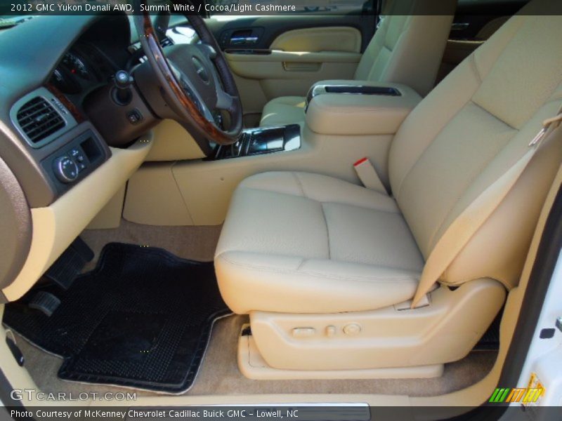 Summit White / Cocoa/Light Cashmere 2012 GMC Yukon Denali AWD