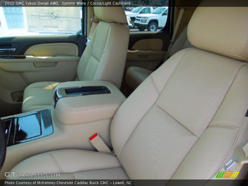 Summit White / Cocoa/Light Cashmere 2012 GMC Yukon Denali AWD