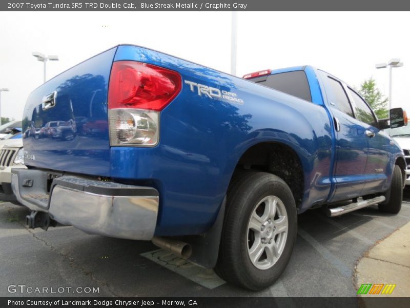 Blue Streak Metallic / Graphite Gray 2007 Toyota Tundra SR5 TRD Double Cab