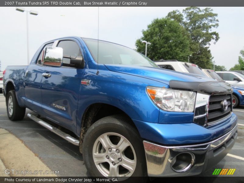 Blue Streak Metallic / Graphite Gray 2007 Toyota Tundra SR5 TRD Double Cab