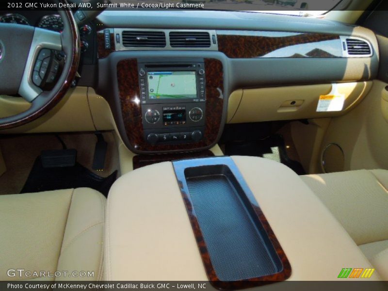 Summit White / Cocoa/Light Cashmere 2012 GMC Yukon Denali AWD