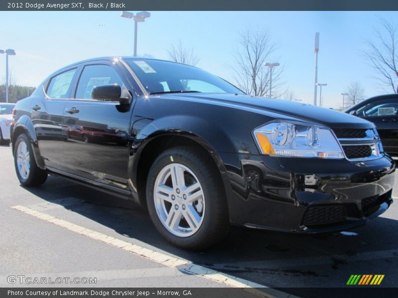 Black / Black 2012 Dodge Avenger SXT
