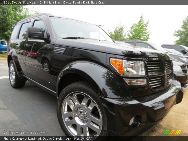 Brilliant Black Crystal Pearl / Dark Slate Gray 2011 Dodge Nitro Heat 4.0
