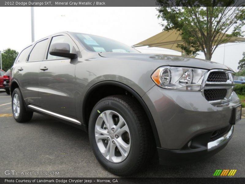 Mineral Gray Metallic / Black 2012 Dodge Durango SXT