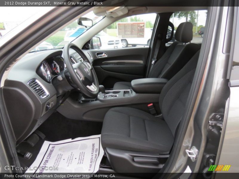 Mineral Gray Metallic / Black 2012 Dodge Durango SXT