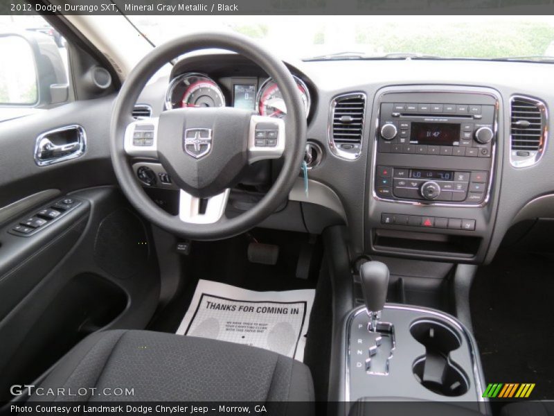 Mineral Gray Metallic / Black 2012 Dodge Durango SXT