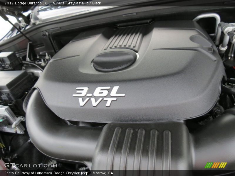 Mineral Gray Metallic / Black 2012 Dodge Durango SXT