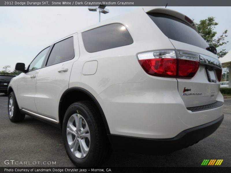 Stone White / Dark Graystone/Medium Graystone 2012 Dodge Durango SXT