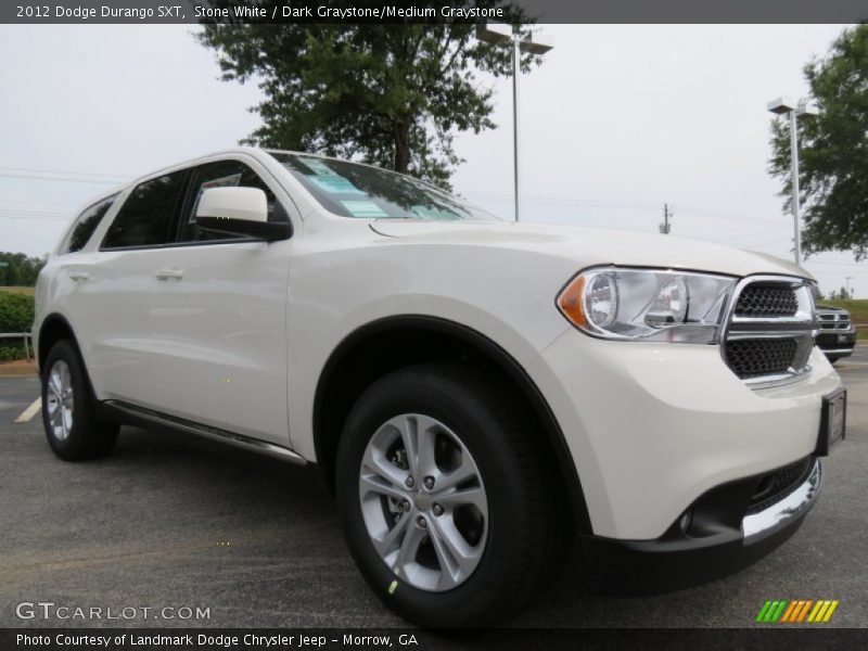 Stone White / Dark Graystone/Medium Graystone 2012 Dodge Durango SXT