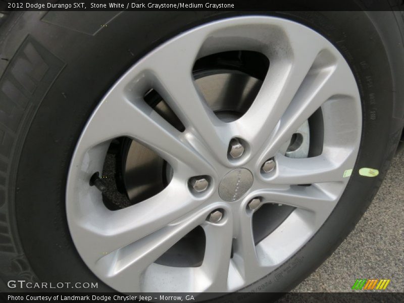 Stone White / Dark Graystone/Medium Graystone 2012 Dodge Durango SXT