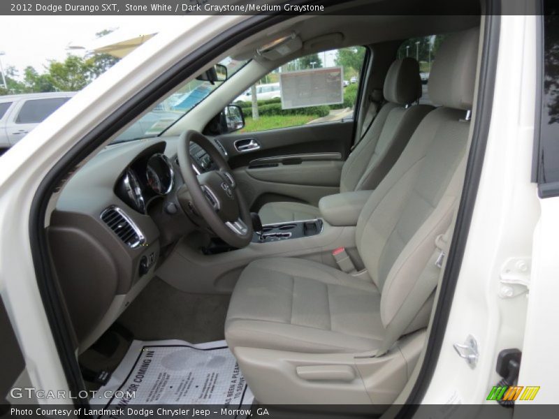 Stone White / Dark Graystone/Medium Graystone 2012 Dodge Durango SXT
