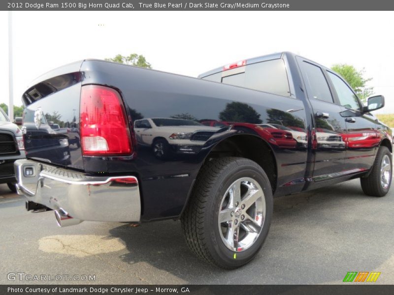 True Blue Pearl / Dark Slate Gray/Medium Graystone 2012 Dodge Ram 1500 Big Horn Quad Cab