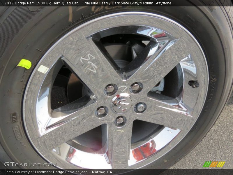True Blue Pearl / Dark Slate Gray/Medium Graystone 2012 Dodge Ram 1500 Big Horn Quad Cab