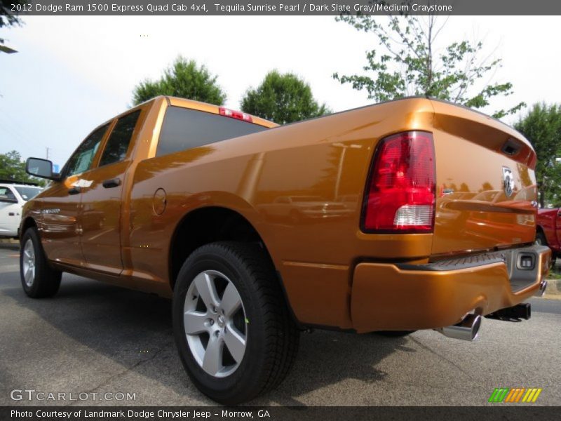 Tequila Sunrise Pearl / Dark Slate Gray/Medium Graystone 2012 Dodge Ram 1500 Express Quad Cab 4x4