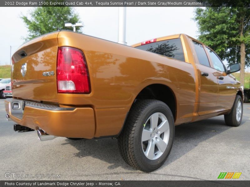 Tequila Sunrise Pearl / Dark Slate Gray/Medium Graystone 2012 Dodge Ram 1500 Express Quad Cab 4x4