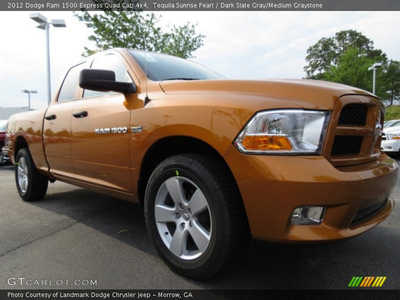 Tequila Sunrise Pearl / Dark Slate Gray/Medium Graystone 2012 Dodge Ram 1500 Express Quad Cab 4x4