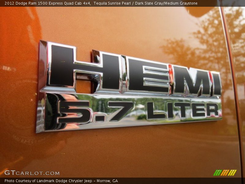 Tequila Sunrise Pearl / Dark Slate Gray/Medium Graystone 2012 Dodge Ram 1500 Express Quad Cab 4x4